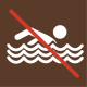 Swimming in high mountain lakes and streams is prohibited