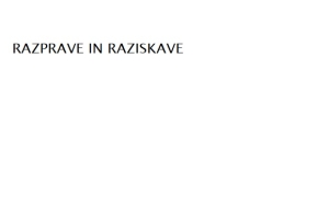 Razprave in raziskave