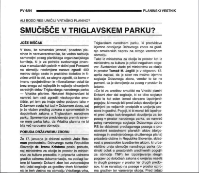 Smučišče v Triglavskem parku? : ali bodo res uničili Vrtaško planino?