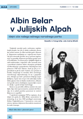 Albin Belar v Julijskih Alpah