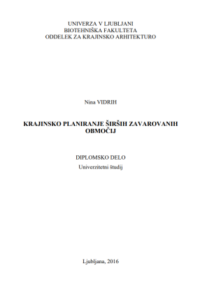 Krajinsko planiranje širših zavarovanih območij